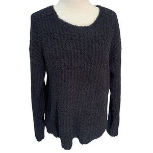FOREVER 21🖤 Chenille Black Chunky Sweater Size M